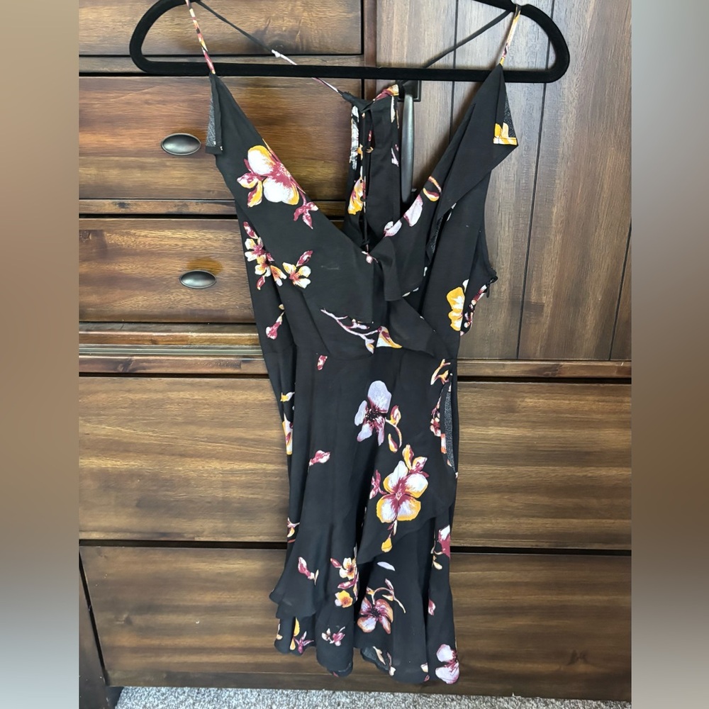 Shyanne Black Floral Dress